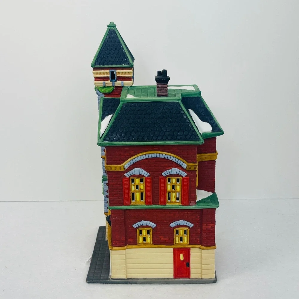 Dept 56 Red Brick Fire Station Christmas In The City Heritage Village 5536-0